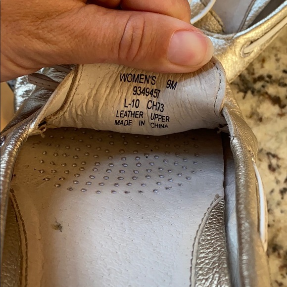 Silver Sperry top siders - Picture 6 of 6